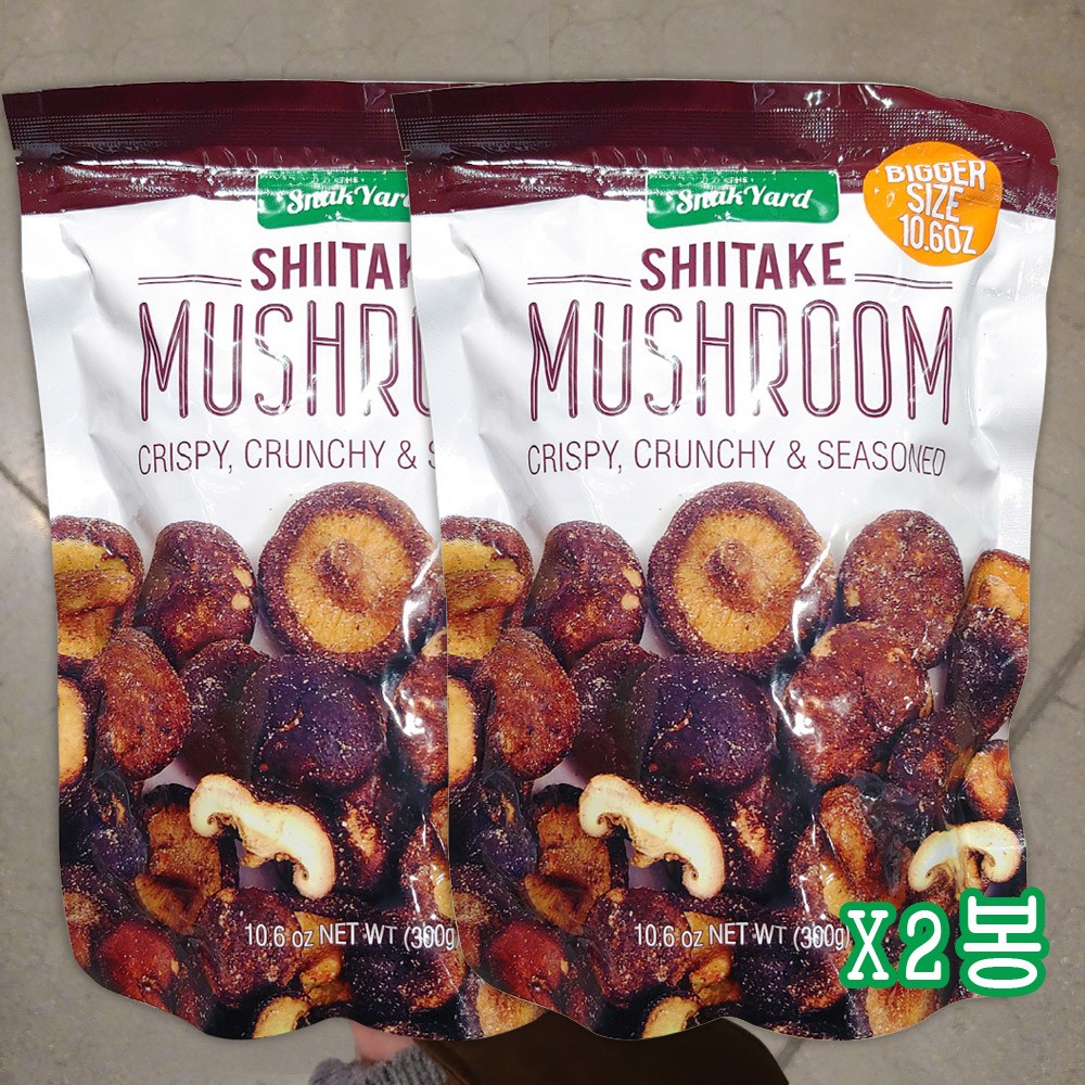 SNAK YARD 크런치 야채칩 표고버섯 칩 300g SHIITAKE MUSHROOM CHIPS, 300g, 2개 32,980원