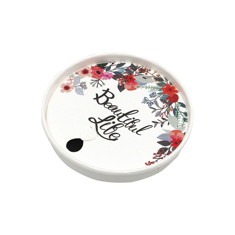 [테이크아웃] 종이뚜껑 물방울 10/13온스 플라워 1000개, 1박스 46,750원