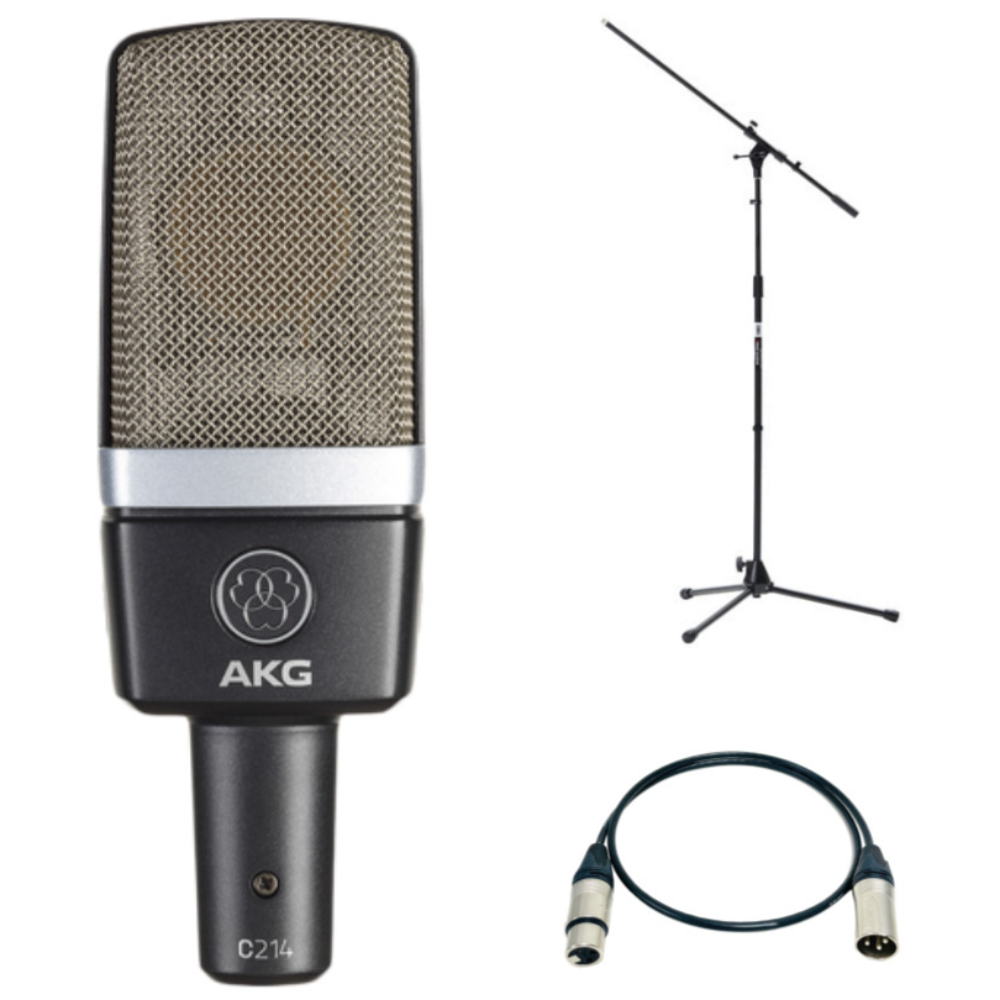 AKG C214 홈레코딩 스튜디오 콘덴서 마이크 스탠드 케이블 세트 850,000원