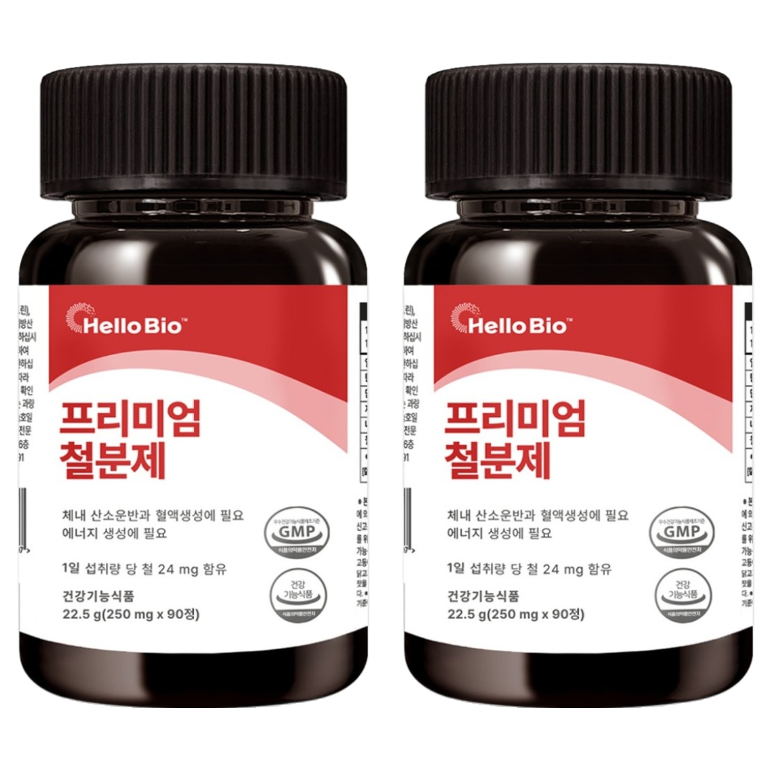 헬로바이오 프리미엄 철분제, 90정, 2개 12,500원