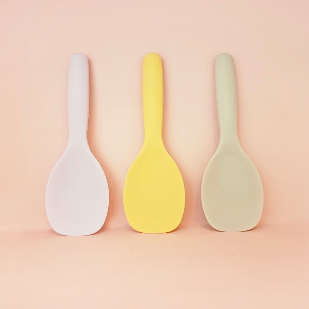 미니킨 국내생산 실리콘 미니 밥주걱 2개 알뜰주걱 샐러드 서빙스푼, 라일락, 2개 11,200원