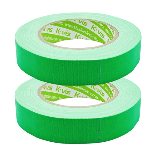 kvis 게퍼 개퍼 테이프 gaffer tape 형광녹색 25mm x 25M, 2개 17,900원