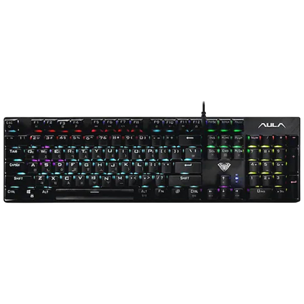 국내정발 AULA 독거미 키보드 풀배열 게이밍 사무실 사무용 조용한 S2022, 적축, S2022, 블랙 24,500원