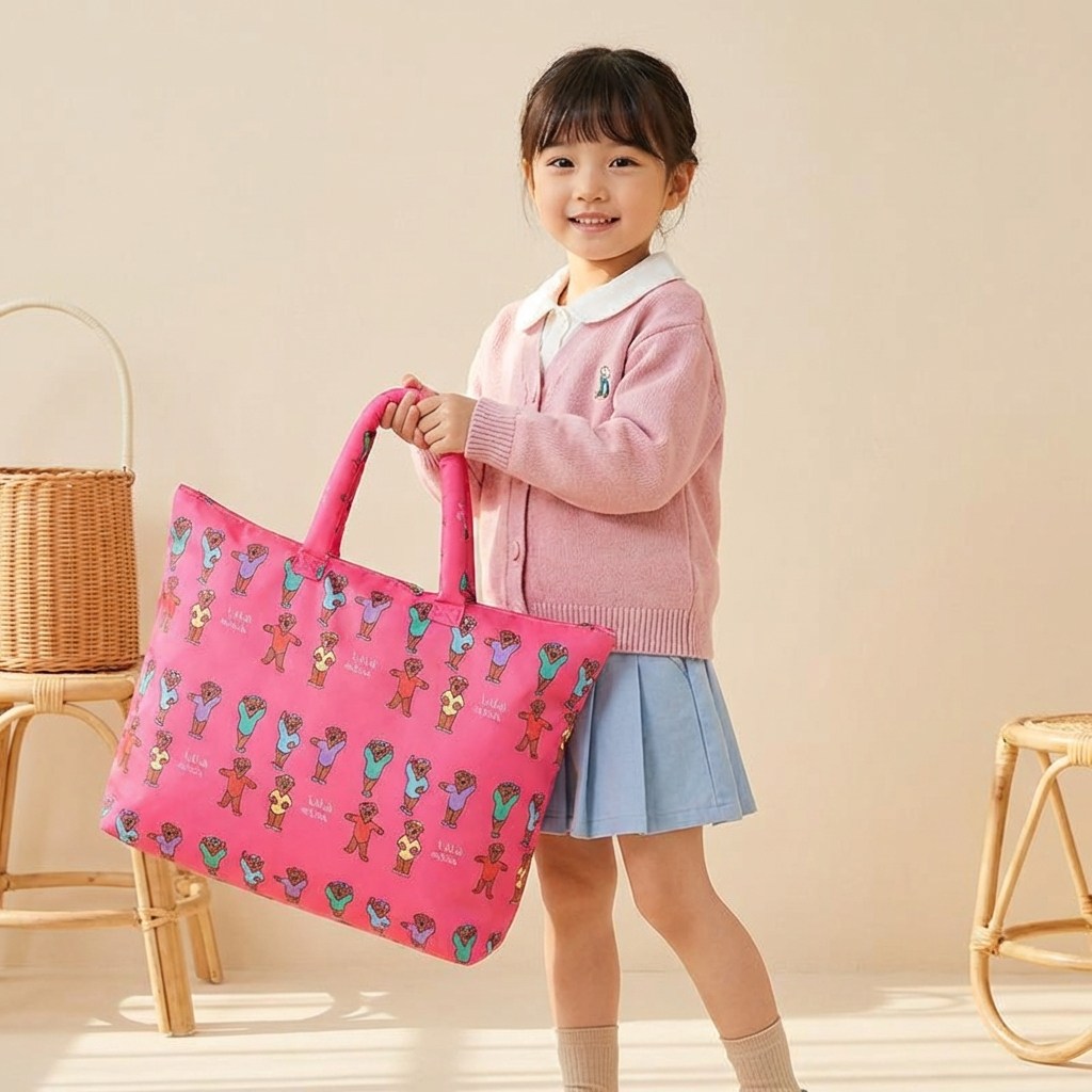 두들리 낮잠이불가방 이불보관함 방수가방 어린이집, 핫핑크 20,900원