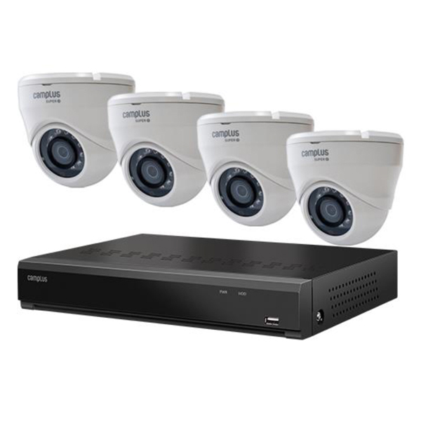 캠플러스 200만화소 직접설치 CCTV 세트 보안카메라시스템 8채널 /4카메라 CP-2MAD0804(DVR+카메라+케이블 일체 포함)(하드1TB포함) 436,000원