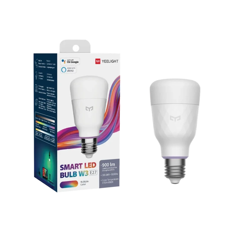 Yeelight 스마트 LED 전구 W3 컬러 YLDP005 조명 스마트 홈 무선 블루투스 와이파이 제어 RGBW 램프 허브 26,100원