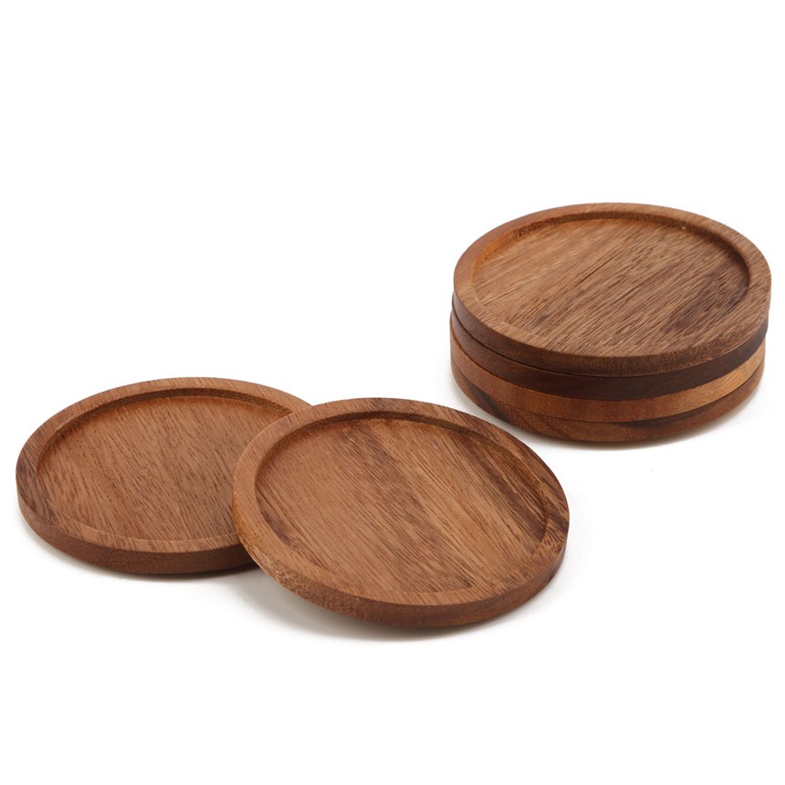 코코메이트 우드 티 코스터 나무 트레이 컵받침 6P세트 16,900원