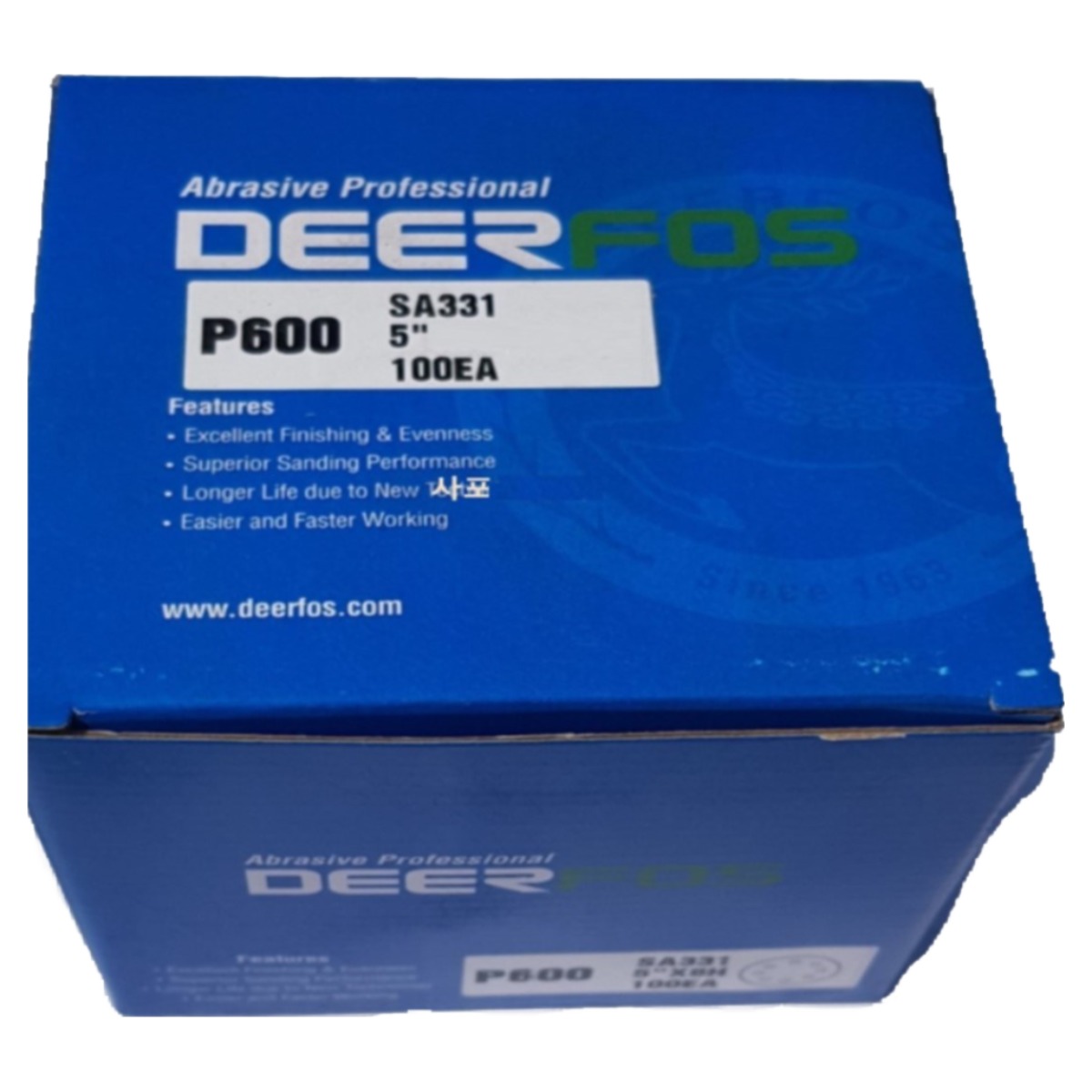 디어포스 5인치 8홀 (100장)/ 원형사포 필름벨크로 SA331 23,000원