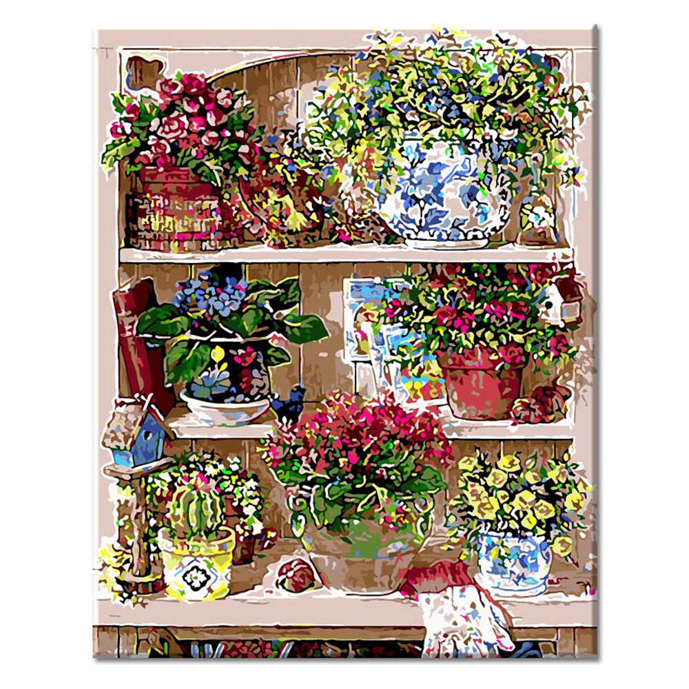 모모픽스페인팅 DIY 명화 그리기 40 x 50 cm, I75 미니정원, 1개 13,600원