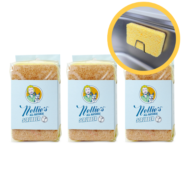 천연수세미 넬리 수세미 6개(2ea x 3) + 수세미걸이 1개 11,800원