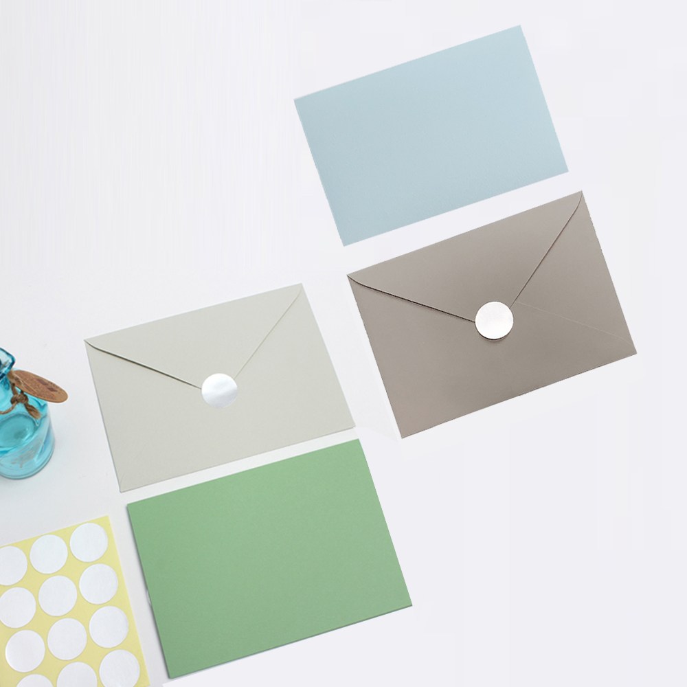 인터퍼시픽 컬러 무지 엽서 캘리페이퍼 봉투세트 10,500원