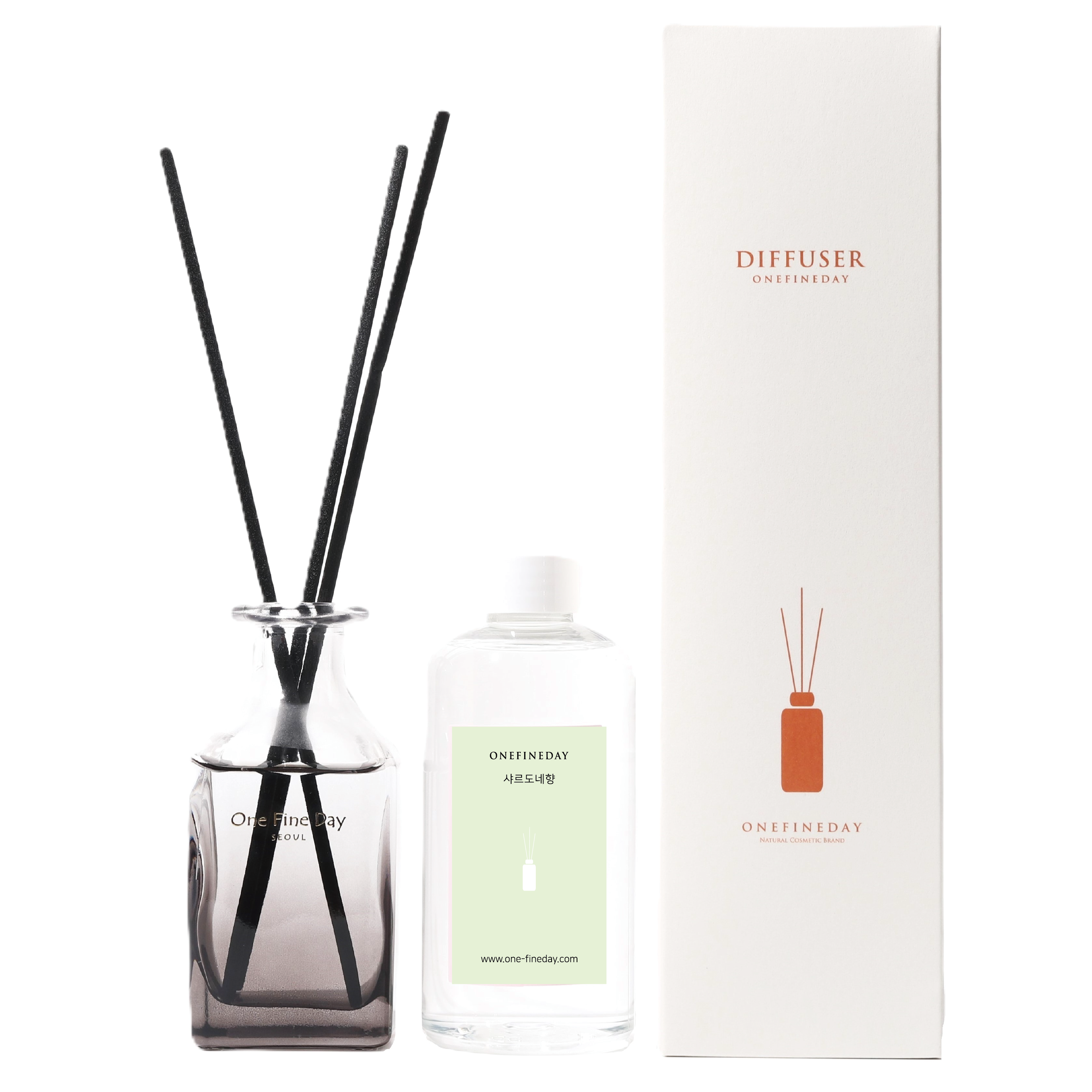 어느멋진날 사각공병 + 본품오일 250ml + 스틱 10p 디퓨져 세트 34,000원