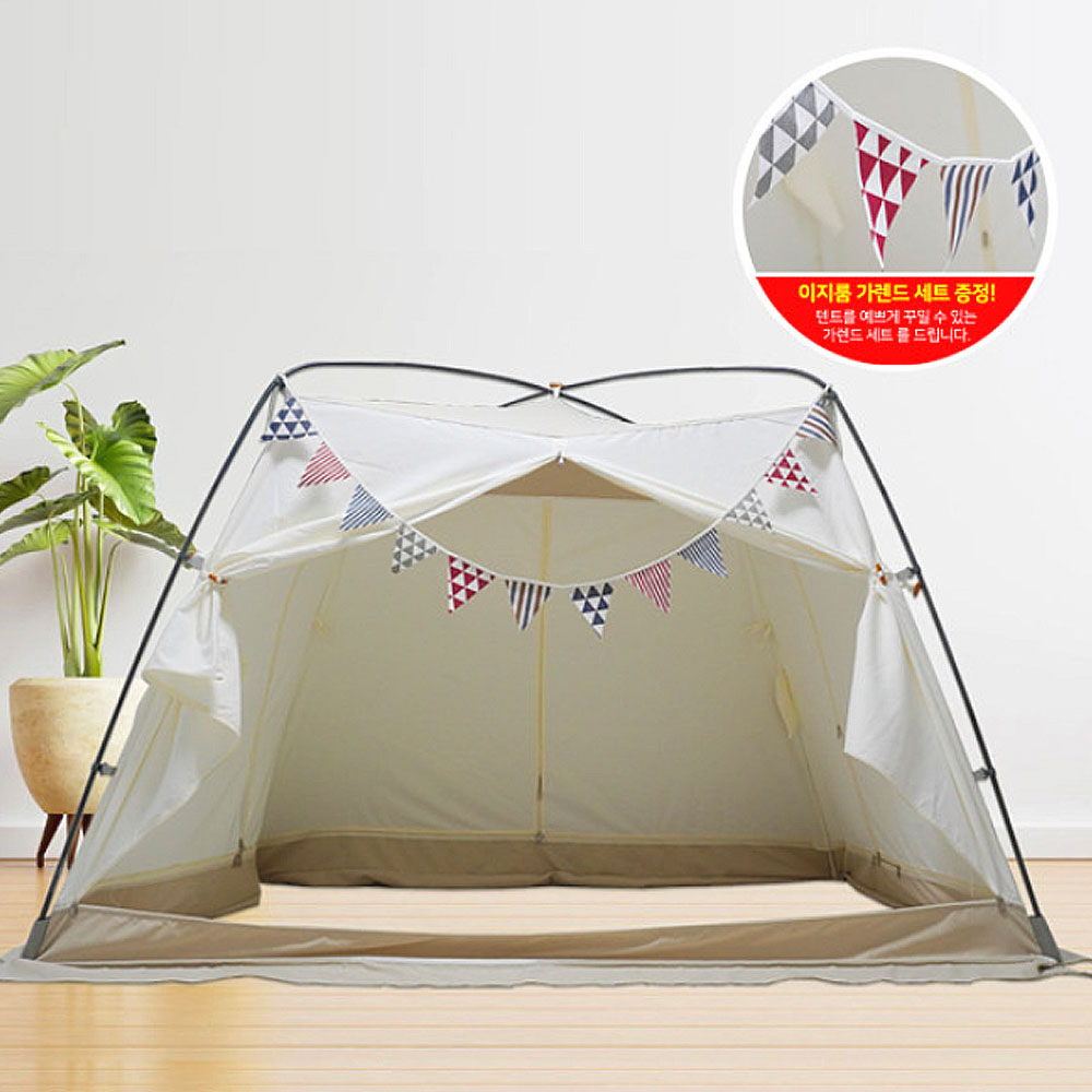 이지룸 프리미엄 난방텐트 싱글 퀸 킹 보온 실내 거실 방한텐트 외풍차단 154,800원