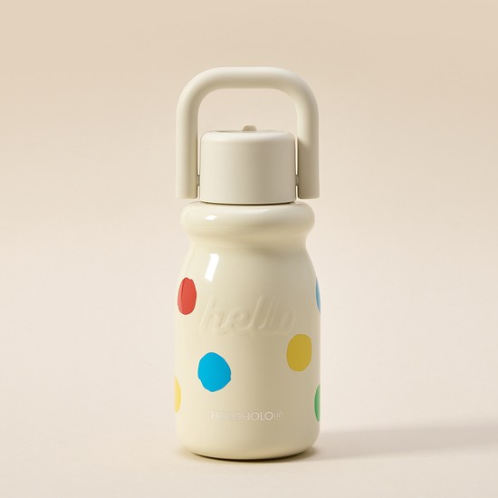 홀로홀로 밀크 텀블러 보온병 원터치 스텐 손잡이 머그 컵 도트 45,820원