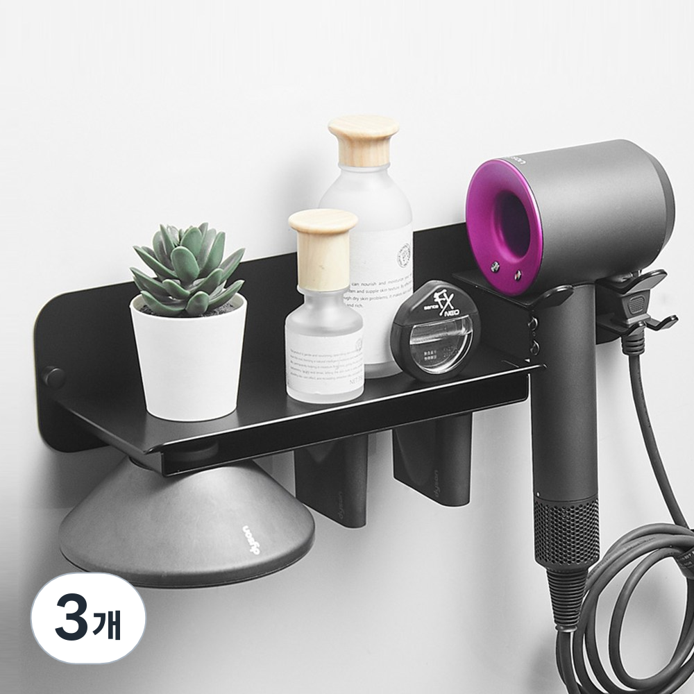 무타공 메탈 벽걸이 드라이기 거치대 다이슨 에어랩 호환용, 3개, C타입 77,680원