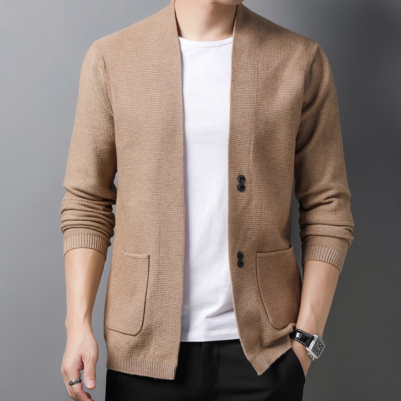 봄가을 남성 니트 가디건 루즈핏 캐주얼 긴팔 아우터 DX-7725 35,600원