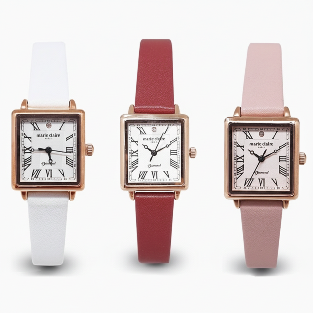 마리끌레르 리얼 다이아몬드 여성 여자 클래식 고급 패션 잡화 가죽 손목 워치 시계 MCLA 003 LWH LRD LPK 779,000원