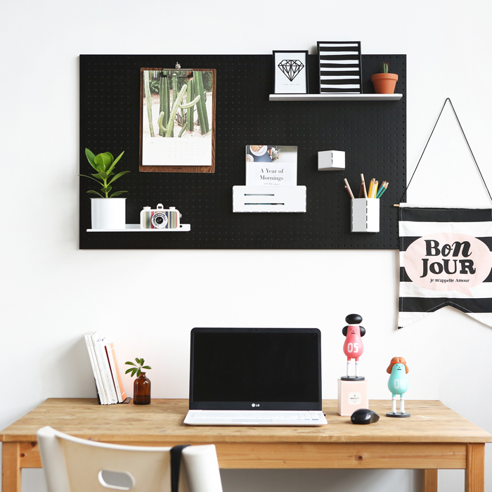 타공판닷컴 인테리어 타공판 600x1000mm, 1개, 블랙 40,100원