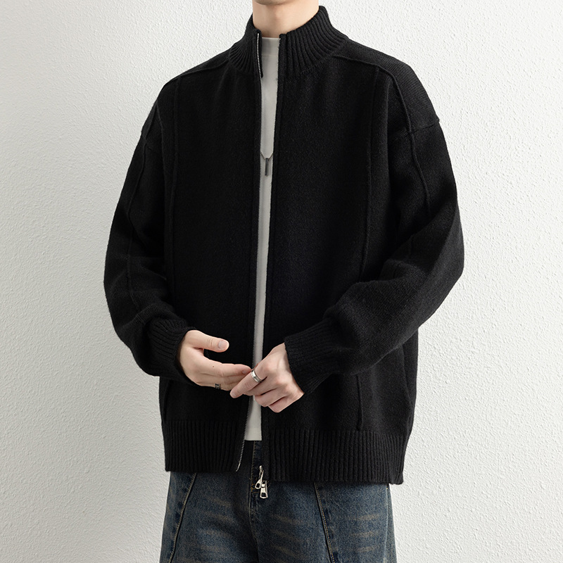 스타일닥터 남성 스탠드칼라 카디건 신상 솔리드 집업 니트 29,900원