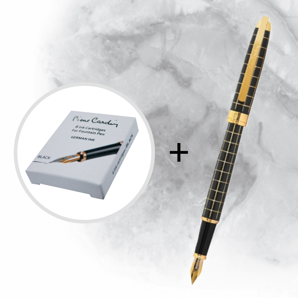 [원드림]피에르가르뎅 체크나이트 골드 만년필 PC5002FP 볼펜 PC5002B 리필 세트 고급 선물용 교수님 학생 졸업 입문용 필기 75,000원
