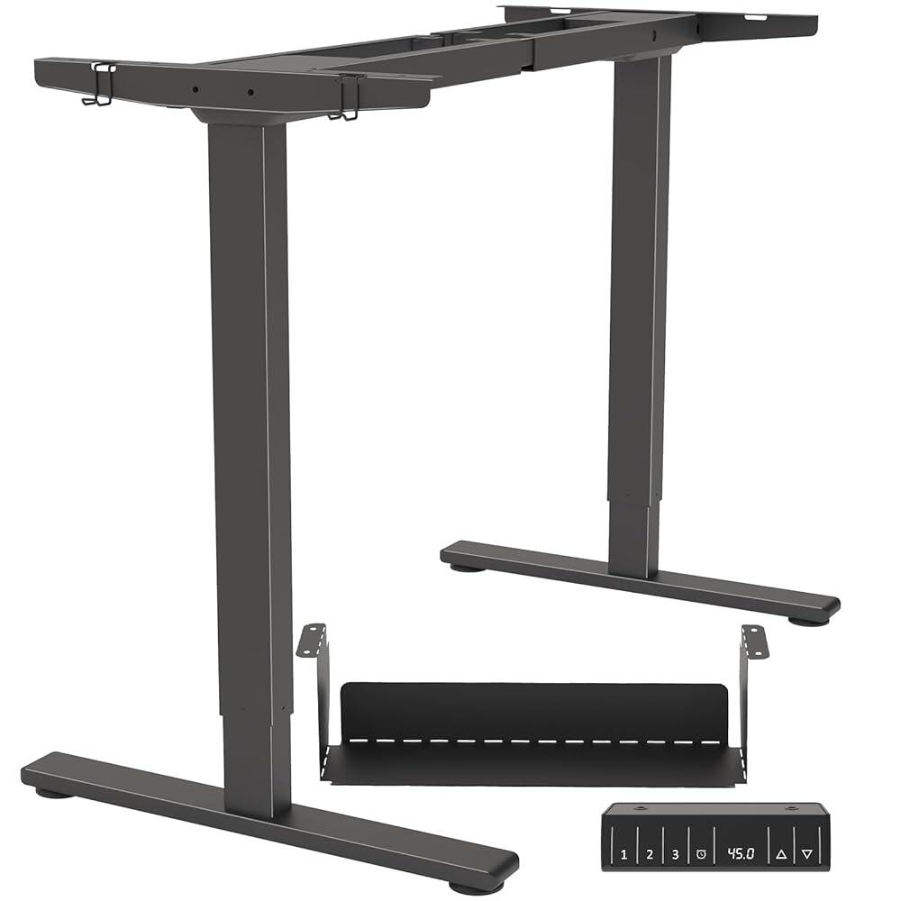 PrecieuxFoyer 듀얼 모터 스탠딩 데스크 프레임, 메모리 프리셋이 있는 전기 조절 가능한 다리, 스탠드 업 책상 프레임 워크스테이션, 케이블 관리 트레이 포함, 헤드폰 332,400원