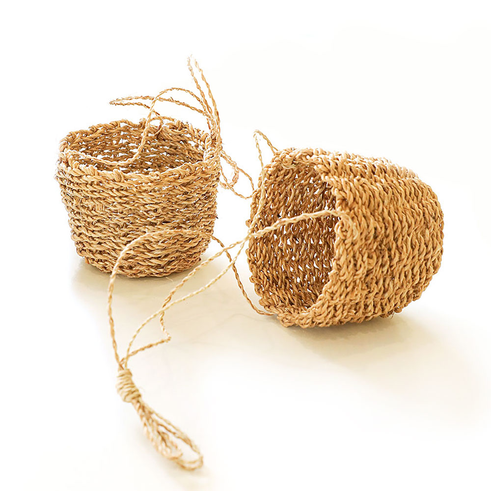 [2P구성]월 행잉 라탄 콩바구니, 1세트, 라탄 콩바구니 2P 11,100원