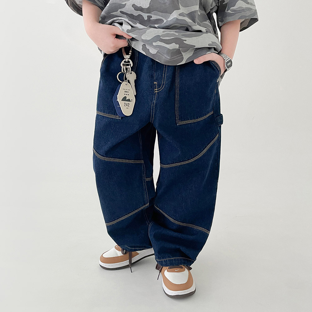 베리클로젯 아동용 엣지 카펜더 데님 팬츠 등원 스쿨룩 청바지 44,900원