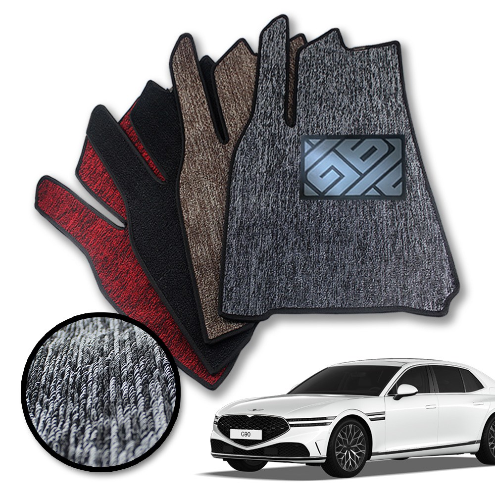 RV MOTORS 뉴코일 슬림 실리콘발판 카매트 제네시스 G90 호환용 1열2열 세트 79,000원