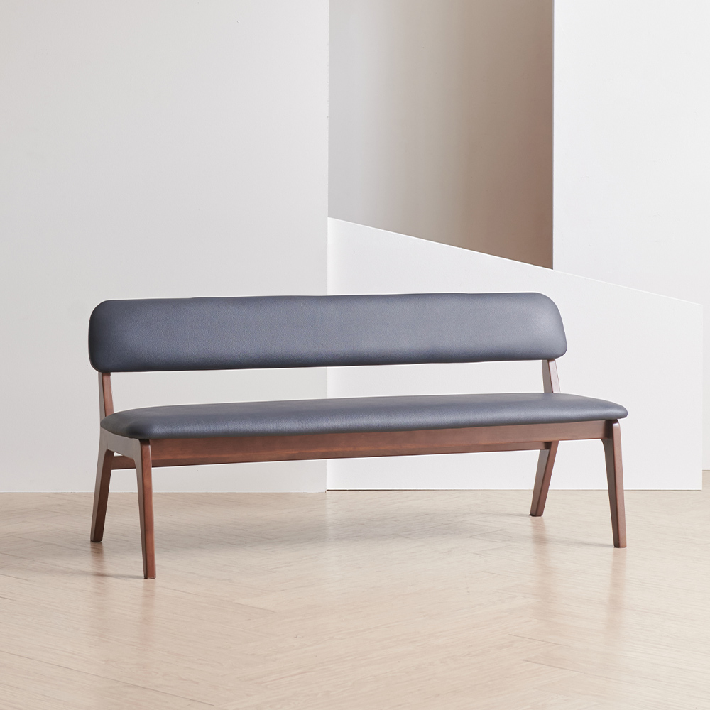 라로퍼니처 밀러 고무나무 원목 낮은 2인 3인 벤치 식탁 의자 밴치, 월넛 112,000원