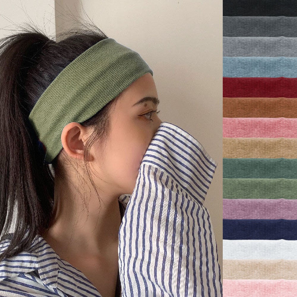 서진이네 [1+1 세트] 남성 여성 넓은 골지 세안 스포츠 헤어밴드 반다나 머리띠 7,900원