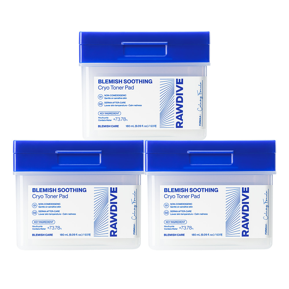 로다이브 여드름 쿨링 크라이오 1초 패드, 3개, 60매입 89,900원