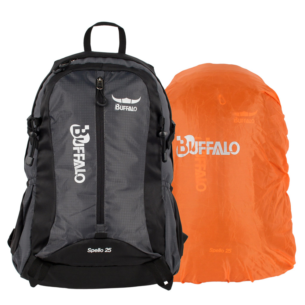 버팔로 스펠로 등산배낭 25L 방수커버 포함, 그레이 34,900원