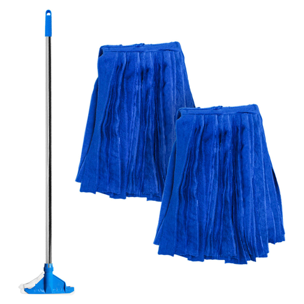 월드크린 고급 홀드 스텐 마포대 + 극세사 마포걸레 330g 2p 세트 16,900원