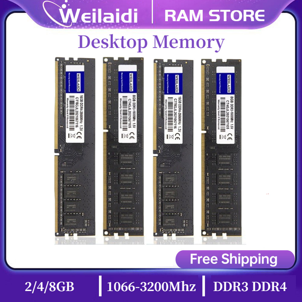 Memoria Ram DDR3 DDR4 2GB 4GB 8GB 16GB 메모리 램 PC3 1333 1600 1866 PC4 2400 2666 3200Mhz 데스크탑 Dimm 1 5V 34,400원