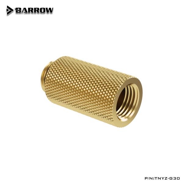 BARROW 골드 버전 금속 피팅 컴퓨터 커넥터, 수냉 시스템 연장 45-90 각도 케이블 어댑터 12,500원