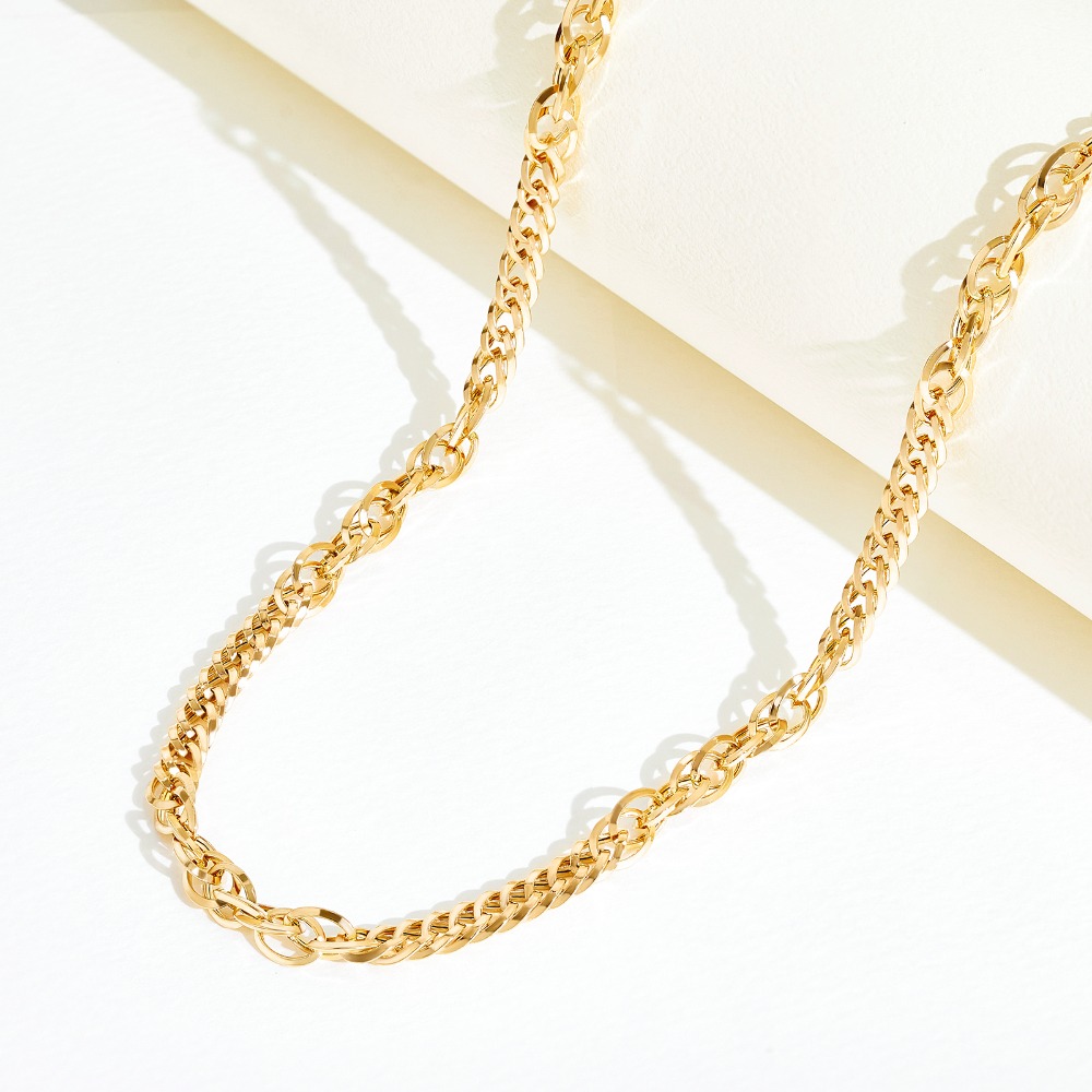 펠리체골드 18K 타임리스 링크 목걸이 (+선물포장) 기념일 데일리 볼드 레이어드 금 체인 고급 여성 선물 3,243,180원