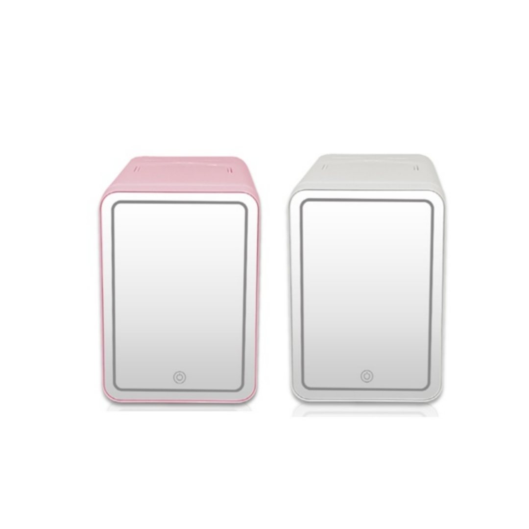 리빙스테이 LED 거울 화장품 미니 냉장고 6L 음료수냉장고, 화이트 59,900원