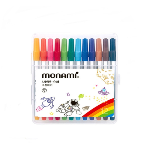모나미 싸인펜 슈퍼 12색 세트 3,200원