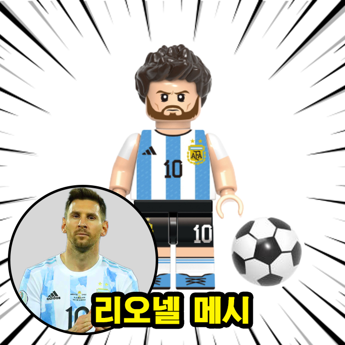 월드컵/FIFA/프리미어리그/챔피언스리그 세계 유명 축구선수 캐릭터 호환블록 브릭미니피규어 시리즈 VER.FBB 3,300원