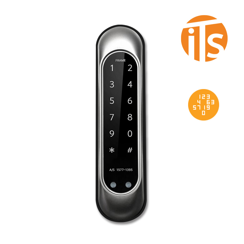[수도권설치] 폭이 좁은 샤시문전용 디지털도어락 프레임 비밀번호전용, 이츠락 프레임(번호전용), 방문설치 220,000원
