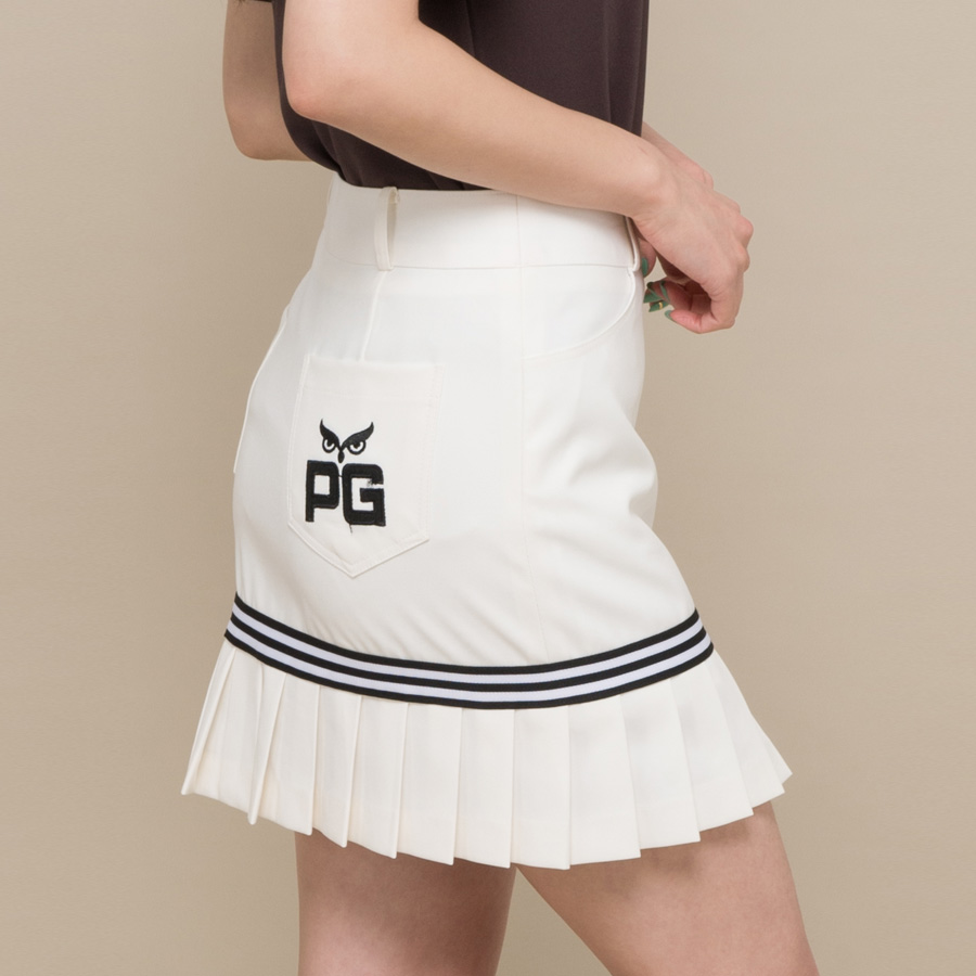 제이투제이 여성골프웨어 트리플 밑단플리츠 스커트 67,000원