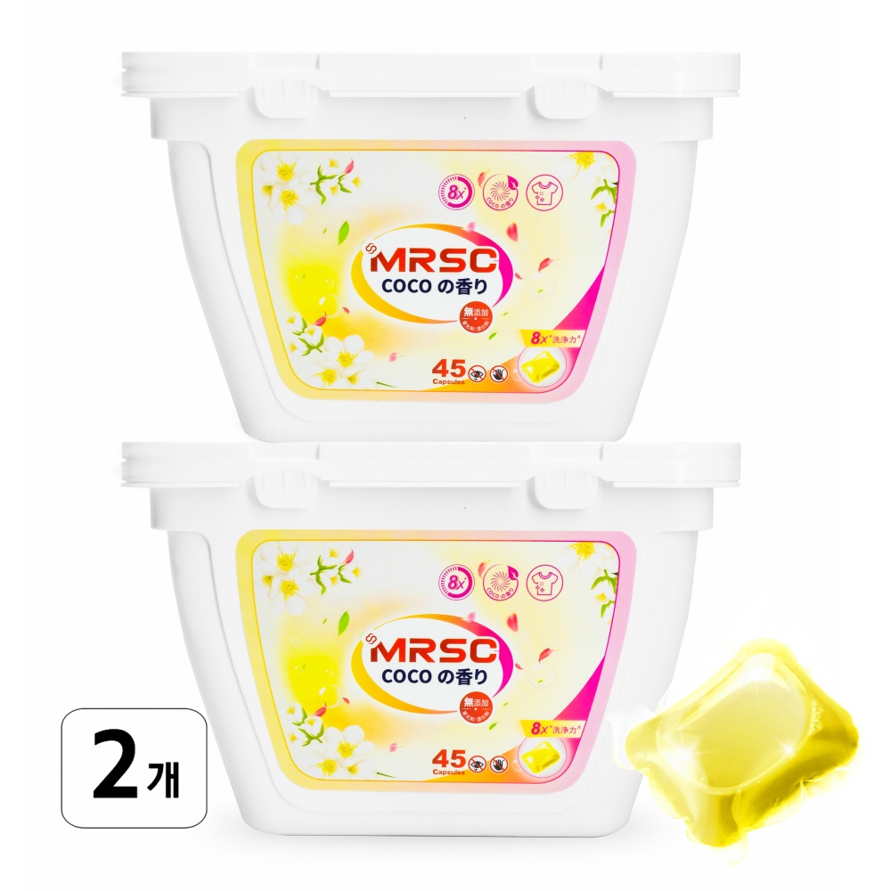 MRSC 울트라클린 초고농축 올인원 캡슐세제 코코퍼퓸, 45개입, 2개 21,800원