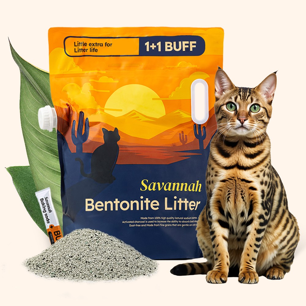 사바나 프리미엄 와이오밍 벤토나이트 고양이 모래 탈취제 세트 16,400원