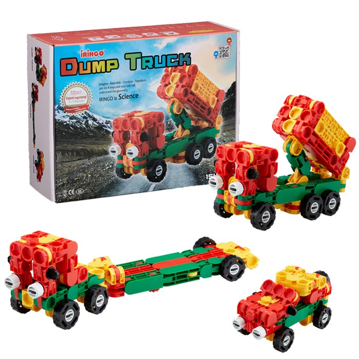 아이링고 덤프트럭 154pcs 중장비 시리즈 블럭장난감 교구, 혼합색상, 1개 63,000원