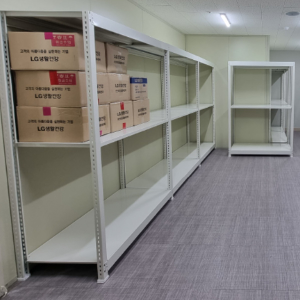 부원진열장 경량랙 조립식 무볼트 철제 선반, 화이트-독립형, 3단 114,400원