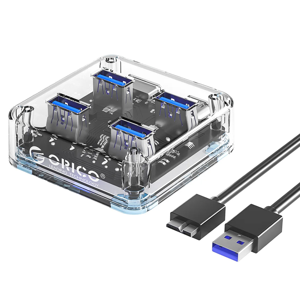 오리코 4포트 무 앤 유전원 겸용 USB3.2 USB허브 MH4UC-U3 20,000원