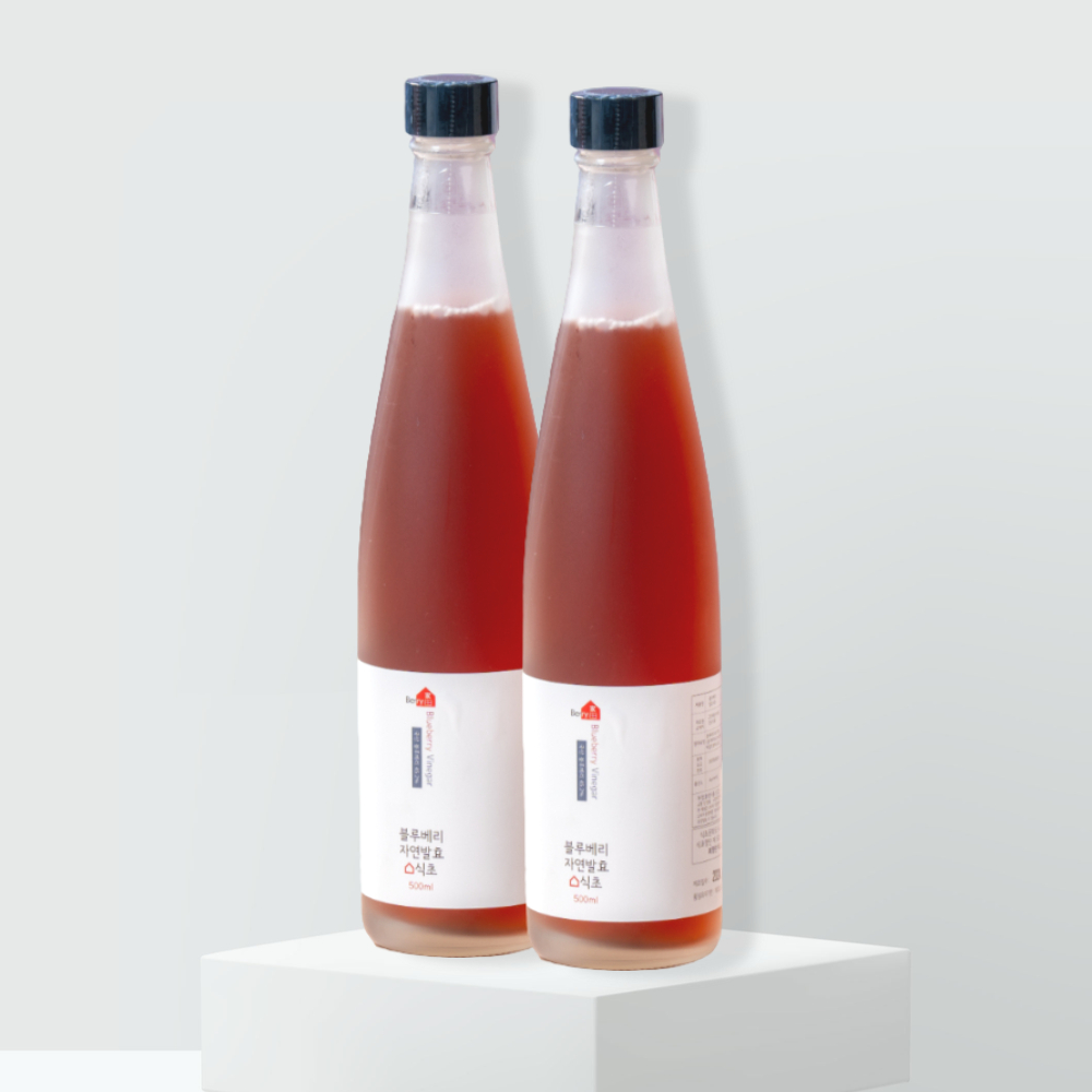 블루베리 발효식초 100%, 500ml, 2병(1세트) 31,000원