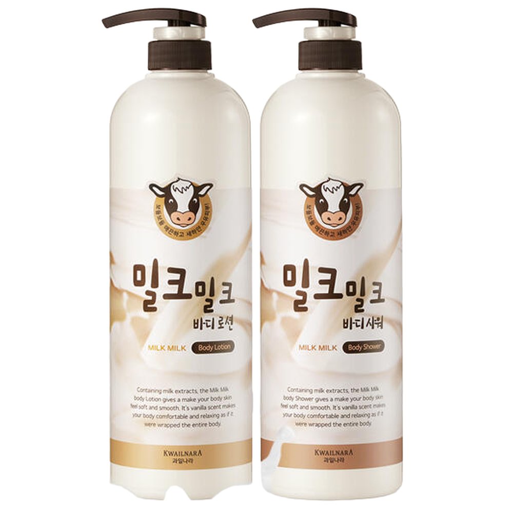 밀크밀크 우유 바디로션/바디워시 1000ml X2개 대용량 21,360원