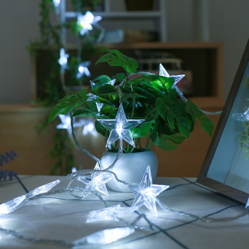 크리스마스 LED 라인별 30구 투명선 백색 지네전구 트리 장식 (5.6M) 전원잭포함, 옵션없음 24,000원