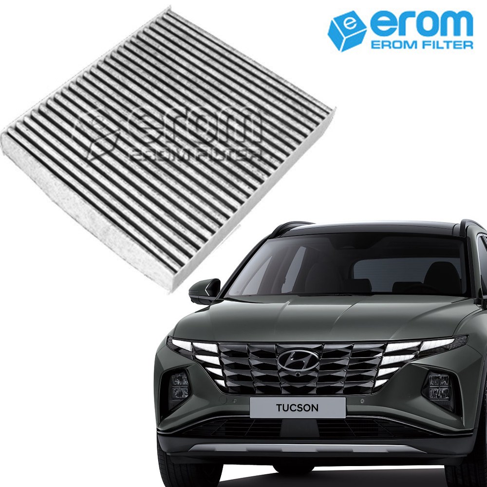 [이롬필터] 활성탄 자동차 에어컨필터 미세먼지 배기가스 차단 차량용 캐빈필터 1+1 15,600원